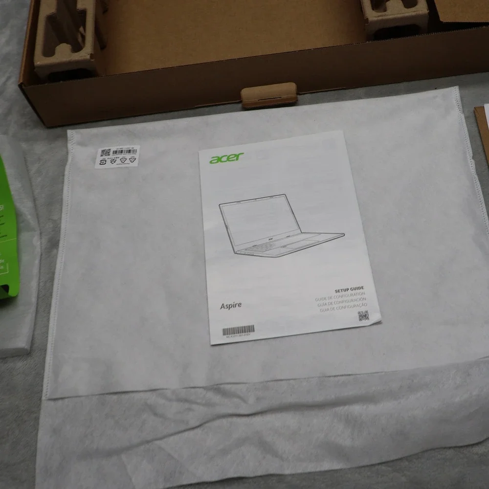 Acer‎ Aspire 3 Retail Box Laptop Structural Supports Setup Guide Box Only